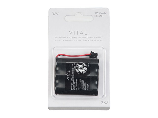 VITAL NiMH 1200 mAh 3.6V Cordless Phone Replacement Battery