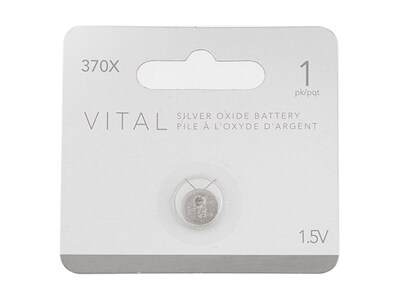 Pile bouton à l’oxyde d’argent de 1,5 V 370 VITAL - emballage de 1