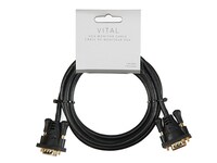 VITAL 1.8m (5.9') VGA Male-to-Male Cable - Black