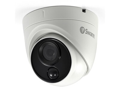 Swann 4K Ultra HD Caméra de sécurité dôme d'extérieur à détection thermique à détection thermique - Blanc