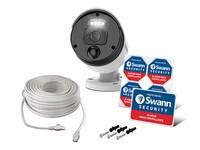 Swann Master 4K Ultra HD Thermal-Sensing Outdoor Warning Light IP Add-On Bullet Security Camera