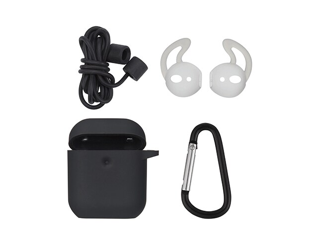 Protective Silicone Kit for Apple AirPods - Black