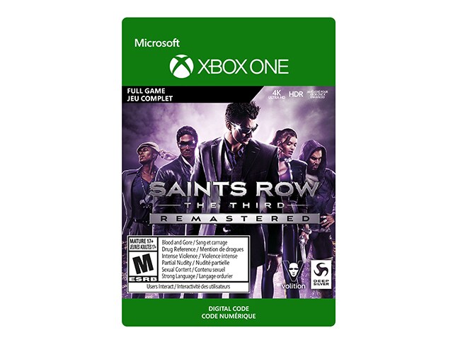 Saints Row: The Third Remastered (Code Electronique) pour Xbox One