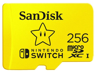 Carte mémoire SanDisk Extreme microSDXC UHS-I de 256 Go pour Nintendo  Switch