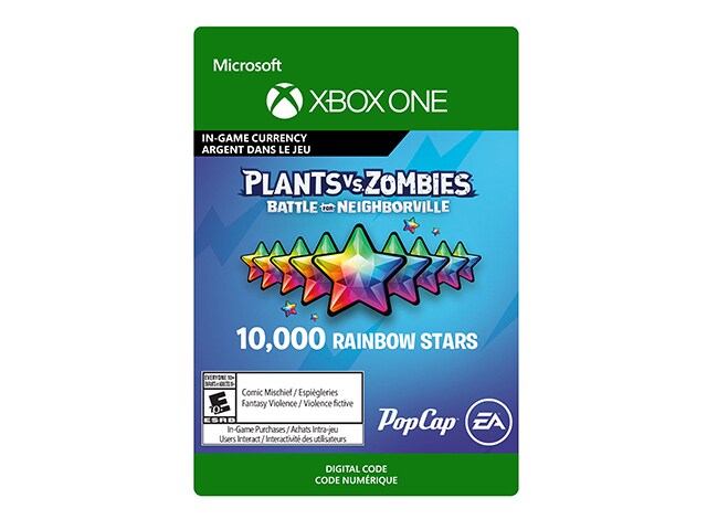 Plants vs. Zombies: Battle for Neighborville: 10000 Rainbow Stars (Code Electronique) pour Xbox One