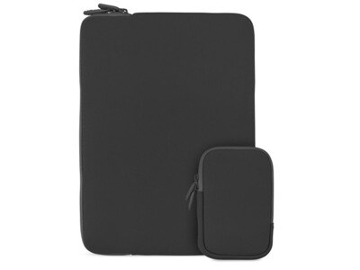 LOGiiX Essential Sleeve for 15" Laptops with Pouch - Black