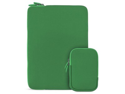 LOGiiX Essential Sleeve for 13" Laptops with Pouch - Green