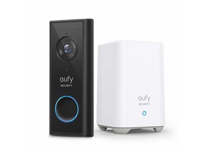 Eufy Batterie sonnette vidéo intelligente 2K ou filaire avec HomeBase