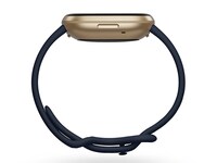 Fitbit® Versa 3™ Smartwatch - Soft Gold Aluminum with Midnight Blue Band