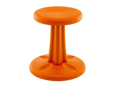 Chaise oscillante 14 po de Kore - tabouret flexible pour salle de classe, école primaire - orange