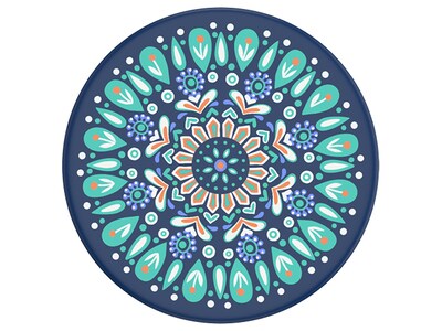 PopSockets Expanding Grip & Stand for Smartphone & Tablets - Butterfly Mandala Teal