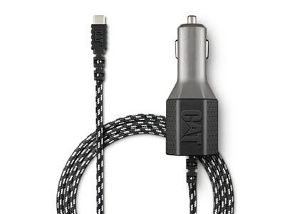 CAT 1.8m (6') 5.4A Certified USB-C Dual USB Vehicle Charger