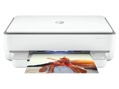 Imprimante tout-en-un ENVY 6055 de HP – blanc