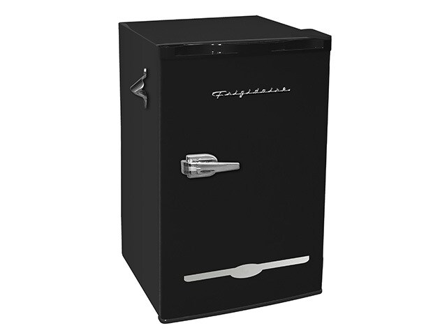 Frigidaire 3.2 Cu. ft. Retro Compact Refrigerator with Side Bottle Opener EFR376  Black