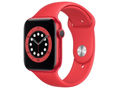 Apple® Watch série 6 de 44mm avec boîtier en aluminium rouge et bracelet sport rouge (GPS)