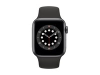 Apple® Watch Series 6 40mm Space Grey Aluminum Case with Black Sports Band (GPS)