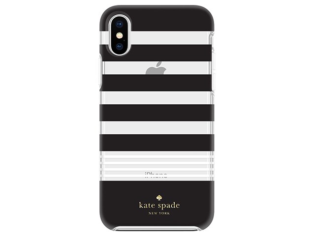 Kate Spade iPhone X/XS Stripe Case - Black