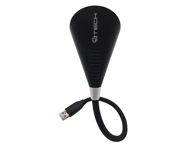 M Adjustable USB LED Lamp with Speaker - Black