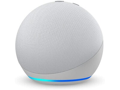 Amazon Echo Dot (4th Gen) Smart Speaker with Alexa - Glacier White