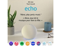 Amazon Echo (4th Gen) with Premium Sound Smart Speaker Home Hub & Alexa - Charcoal
