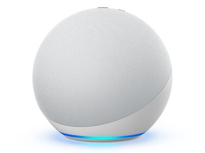 Amazon Echo (4th Gen) with Premium Sound Smart Speaker Home Hub & Alexa - Glacier White
