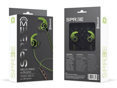 M Spree Wireless Bluetooth® Earbuds with Microphone - Green