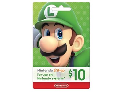 $10 Nintendo eShop Gift Card pour Nintendo Switch