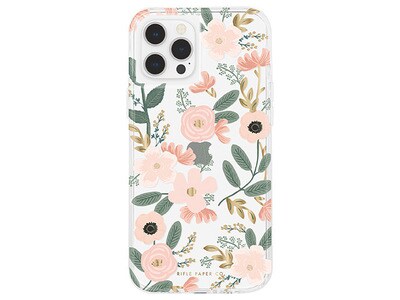 Rifle Paper iPhone 12 Pro Max Clear Case - Wildflowers