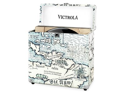 Victrola Storage Case for Vinyl Turntable Records - Map Print