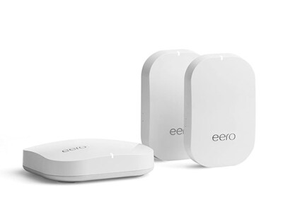 Amazon eero Pro KDL-M010302 Dual-band Whole Home Mesh Wi-Fi 6 System - White - 1 eero Pro & 2 eero Beacon