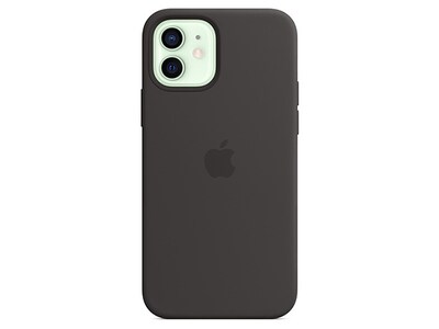 Étui en silicone avec MagSafe d’Apple® pour iPhone 12/12 Pro - Noir