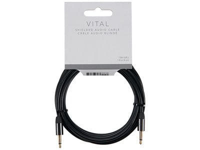 Câble audio blindé de 1,8 m (6 pi) de VITAL