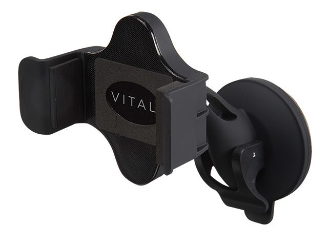 VITAL 2-in-1 Universal Cellphone Vent & Suction Mount - Black