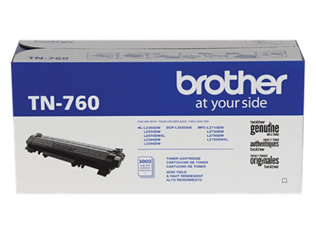 Brother TN760 Toner Cartridge - Black (TN760)