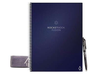 Rocketbook Fusion Letter Reusable Smart Notepad - 42 Pages - Midnight Blue