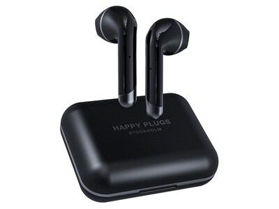 Happy Plugs Air 1 Plus In-Ear Noise Cancelling Earbuds - Black