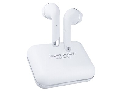 Happy Plugs Air 1 Plus In-Ear Noise Cancelling Earbuds - White