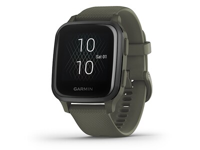 Garmin Venu Sq GPS Music Smartwatch and Fitness Tracker with Incident Detection - Green