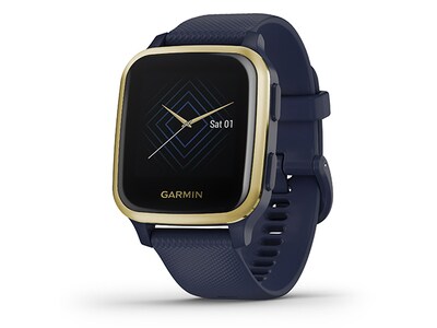 Montre intelligente Garmin Venu Sq musique et tracker d'activité GPS avec détection d'incident - Bleu