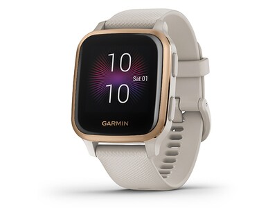 Garmin Venu Sq GPS Music Smartwatch & Fitness Tracker with Incident Detection - Rose Gold
