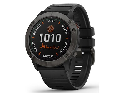 Garmin fenix 6X Pro Solar Multisport GPS Smartwatch with Mapping and Music - Black