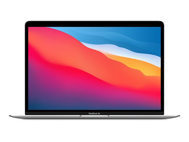 MacBook Air (2020) 13,3 po à Go avec puce M1, processeur central 8 cœurs et processeur graphique cœurs - argent