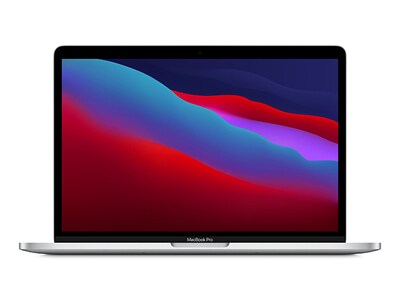 Apple MacBook Pro (2020) 13.3” 256GB with M1 Chip, 8 Core CPU & 8 Core GPU with Touch Bar - Silver - French