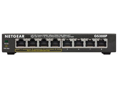 Netgear GS308P-100NAS 8-Port Gigabit Unmanaged Switch