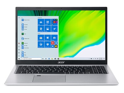 Ordinateur portable 15,6 po Aspire A515-56-73J7 d’Acer avec processeur i7-1165G7 d’Intel®, disque SSD de 512 Go, MEV de 12 Go et Windows 10 famille