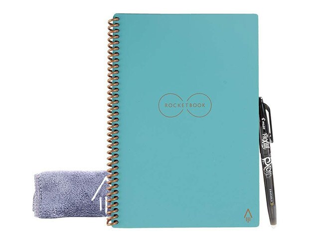 Rocketbook Core Executive Reusable Smart Notepad - Lined 36 Pages - Neptune Teal