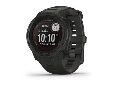 Garmin Instinct Rugged GPS Smartwatch & Fitness Tracker with Solar Charging - Graphite