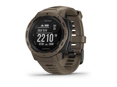 Garmin Instinct Rugged GPS Smartwatch & Fitness Tracker Tactical Edition - Tan