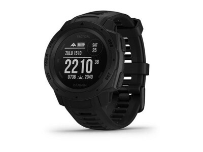 Garmin Instinct Rugged GPS Smartwatch & Fitness Tracker Tactical Edition - Black