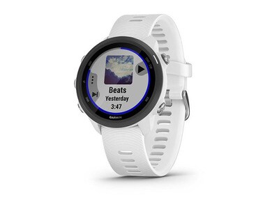 Garmin Forerunner 245 GPS Music Running Smartwatch & Fitness Tracker - White
